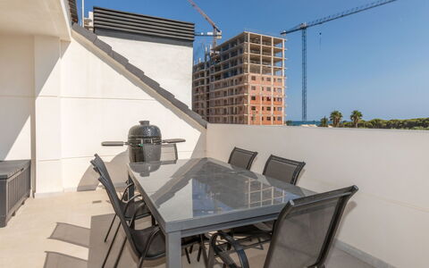 Sol Y Mar i: Suelo, Piso, Departamento, Balcón, Silla, Diseño, La Luz Del Día, Loseta, Suelos De Madera, Ático