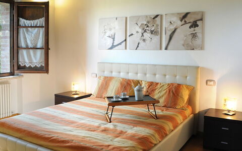 La Capanna di Franca 6+2: Cama, Mueble, Lecho, Habitación, Diseño De Interiores, Sábana, Pared, Linos, Madera, Habitación