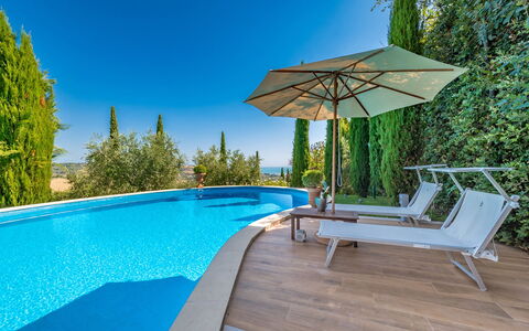 Fontespina 6: Azul, Piscina, Recurso, Mueble Para Exteriores, Eco Hotel, Material Compuesto, Paisajismo, Villa, Sombra, Hotel