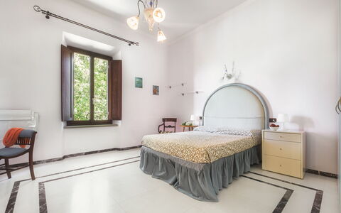 Villa Croci 12: Diseño De Interiores, Pared, Piso, Suelo, Techo, Habitación, Mueble, Habitación, Cama, Encendiendo