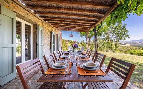 Cinque Cipressi 8: Mueble, Madera, Silla, Mesa, Cocina Y Comedor Mesa, Mueble Para Exteriores, Mesa Al Aire Libre, Madera Dura, Comedor, Manchas De Madera
