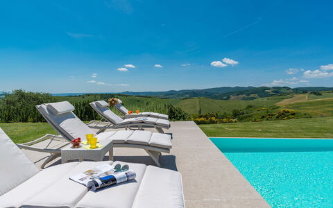 Rosa dei Venti 8: Azul, Colina, Piscina, Mueble Para Exteriores, Sunlounger, Sillón