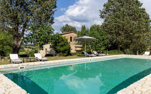 Podere Madonna di Mezzo 6: Inmuebles, Jardín, Paisajismo, Casa De Campo, Césped, Hacienda, Patio Interior, Villa, Yarda, Piscina