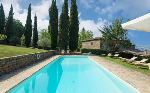 Crognole 6: Azul, Piscina, Inmuebles, Paisajismo, Hacienda, Patio, Villa, Hojas Perennes, Fuente De Agua
