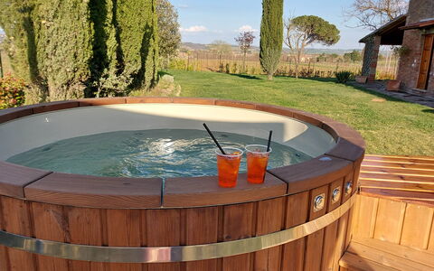 Il Grillo 10: Material Compuesto, Manchas De Madera, Jacuzzi, Bañera, Arreglo De Tubería, Fuente De Agua, Madera Dura, Piscina, Patio Interior