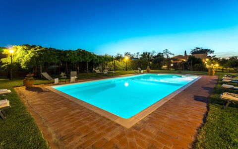 Nonno Fernando 14: Azul, Piscina, Recurso, Eco Hotel, Hacienda, Inmuebles, Jardín, Paisajismo, Noche, Villa