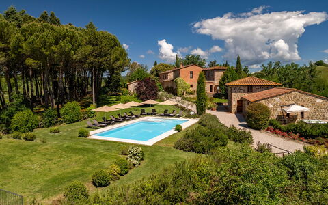 Podere Bellaria 18+2: Jardín, Paisajismo, Villa, Casa De Campo