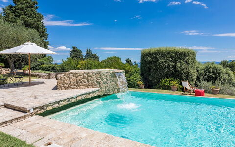 Villa Il Cedro 10+1: Azul, Piscina, Jardín, Paisajismo, Fuente De Agua, Recurso, Sombra, Eco Hotel, Villa