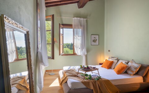 La Villa Nell'Isola Verde 12: Mueble, Diseño De Interiores, Piso, Madera, Cama, Suelo, Habitación, Habitación, Casa, Linos