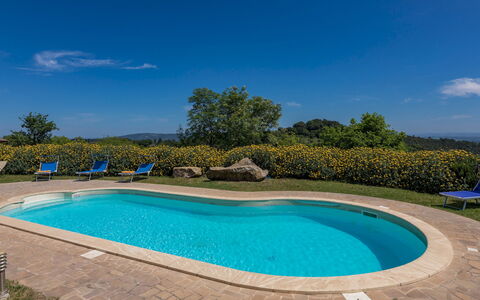 Podere San Ansano 14+2: Azul, Piscina, Recurso, Mueble Para Exteriores, Eco Hotel, Hacienda, Paisajismo, Inmuebles, Sombra, Casa De Campo