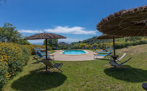 Podere San Ansano 14+2: Azul, Piscina, Mueble Para Exteriores