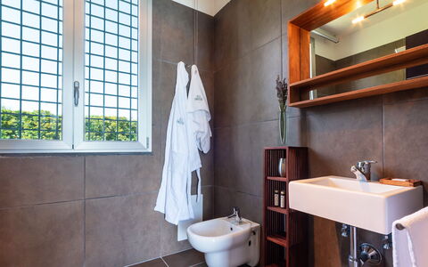 Villa Atmosfere 8: Arreglo De Tubería, Piso, Pared, Baño, Suelo, Diseño De Interiores, Madera, Lavabo, Grifo, Lavabo Del Baño