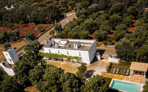 Masseria Profilo 8: Barrio Residencial, Paisaje, El Terreno Del Lote, Área Rural, Casa, Inmuebles, Suburbio, Fotografía Aérea, Vista Panorámica, Villa