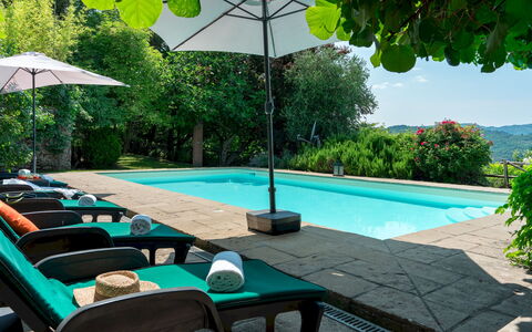 Podere Belvedere 6: Piscina, Mueble Para Exteriores, Verano, Mueble, Ocio, Paraguas, Recurso, Sombra, Sunlounger, Eco Hotel