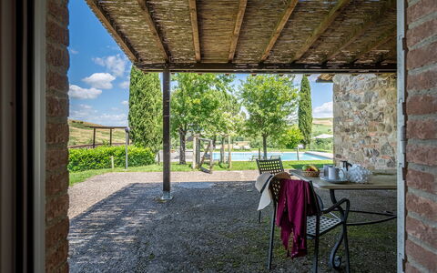 Le Colombelline 12: El Terreno Del Lote, Jardín, Sombra, Ladrillo, Paisajismo, Yarda, Patio Interior, Casa De Campo, Mueble Para Exteriores, Estructura Al Aire Libre