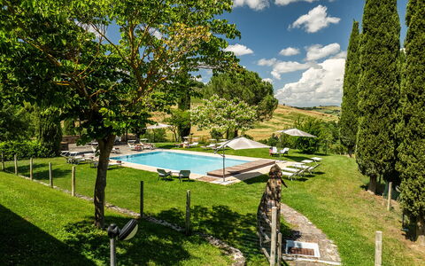 Le Colombelline 12: Piscina, Jardín, Ocio, Césped, Inmuebles, Mueble Para Exteriores, Sunlounger, Paisajismo, Villa, Parque
