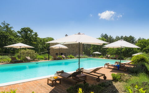 Podere Santa Croce 10: Piscina, Arbusto, Mueble Para Exteriores, Jardín, Recurso, Paraguas, Eco Hotel, Sombra, Inmuebles, Paisajismo