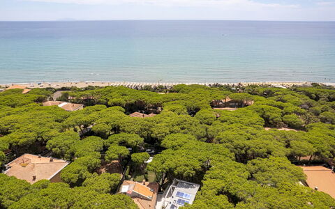 La Villa in Pineta 10: Paisaje, Costeras Y Los Accidentes Geográficos Oceánico, Vista Panorámica, Costa, Mar, Oceano, Fotografía Aérea, Bahía, Playa