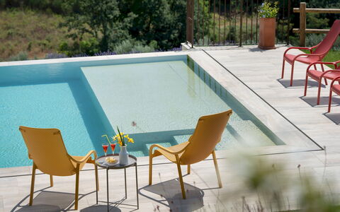Casolare San Martino 12: Mueble Para Exteriores, Mueble, Silla, Piscina, Sombra, Eco Hotel, Patio, Recurso, Mesa Al Aire Libre, Sunlounger