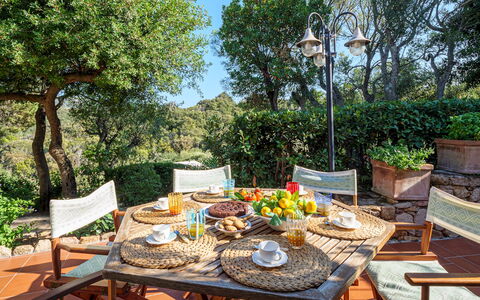 Villa Stella 6: Mueble, Mueble Para Exteriores, Mesa, Silla, Mesa Al Aire Libre, Cocina Y Comedor Mesa, Maceta, Jardín, Patio