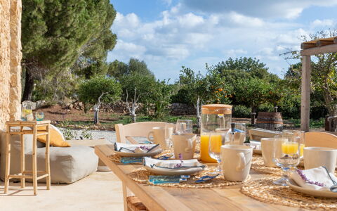 Palmento San Lorenzo 6: Mueble, Mesa, Mueble Para Exteriores, Silla, Mesa Al Aire Libre, Cocina Y Comedor Mesa, Sombra, Patio, Jardín, Maceta
