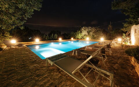 Villa Giari 8: Piscina, Recurso, Material Compuesto, Noche, Fuente De Agua, Eco Hotel, Ocio, Thermae, La Iluminación Del Paisaje, Mueble Para Exteriores