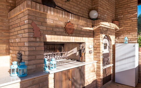 Villa Isotta 8+4: Ladrillo, Enladrillado, Manchas De Madera, Loseta, Cocina, Losa