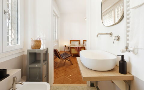 Antico Ceraso 10: Baño, Diseño De Interiores, Arreglo De Tubería, Pared, Piso, Lavabo Del Baño, Suelo, Lavabo, Grifo, Plomería
