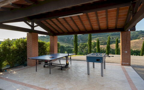 Podere Terranuova 10+2: Mueble, Mesa, Techo, Sombra, Silla, Mueble Para Exteriores, Porche, Mesa Al Aire Libre, Haz, Estructura Al Aire Libre
