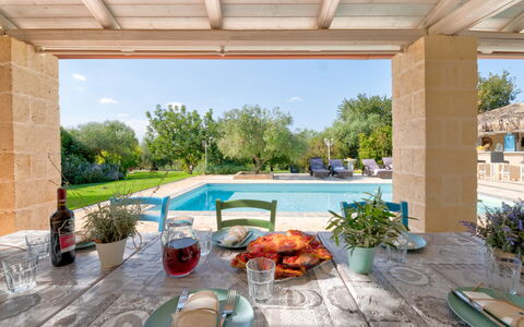 Trulli Italia 6+2: Mueble, Mueble Para Exteriores, Silla, Jardín, Sombra, Inmuebles, Piscina, Paisajismo, Recurso, Patio