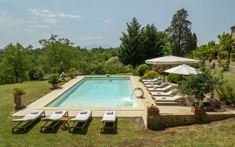 Podere Casanovina 12: Piscina, Recurso, Mueble Para Exteriores, Sunlounger, Inmuebles, Eco Hotel, Jardín, Ocio, Paraguas, Villa