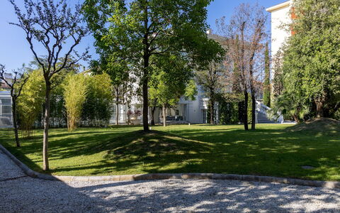 Villa la Perla Bianca 10: Rama, Hoja, Tiempo De Día, Árbol, Hierba, Verde, Espacio Publico, Barrio Residencial, Césped, Sombra