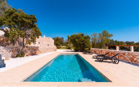 Masseria Grotta Antica 6+2: Azul, Material Compuesto, Piscina, Loseta