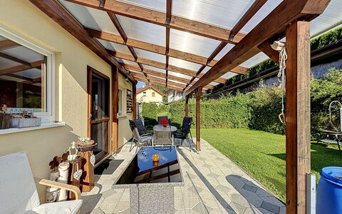 Ferienhaus Siegele: Madera, Sombra, Haz, Maceta, Toldo, Manchas De Madera, Estructura Al Aire Libre, Jardín, Patio, La Luz Del Día