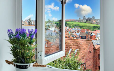Captains Retreat, Whitby: Vaso, La Luz Del Día, Balcón, Planta De Casa, Maceta