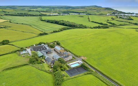 Goose, Quinceborough Farm: Vista Panorámica, Paisaje, Fotografía Aérea, Llanura, Barrio Residencial, Inmuebles, El Terreno Del Lote, Casa, Paisajismo, Campo