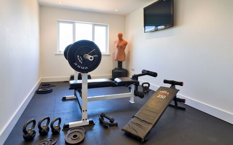 Thorndale: Equipo De Ejercicio, Gimnasio, Habitación, Piso, Maquina De Ejercicio, Mueble, Suelo, Banco, Marco