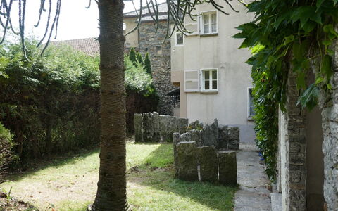 Ludiano 25: Pared, Arbusto, Cobertura Del Suelo, Jardín, Pared De Piedra, Patio Interior, Paisajismo, Yarda, Pasarela, Patio