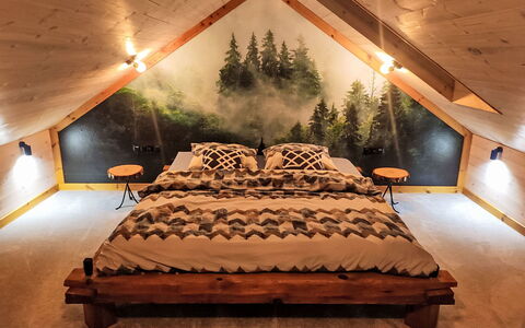 Worławki 100: Mueble, Habitación, Cama, Diseño De Interiores, Lecho, Sábana, Madera, Encendiendo, Suelo, Techo