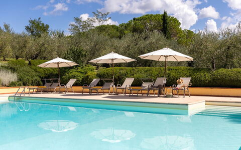 La Certaldina Sole Apartment: Recurso, Piscina, Jardín, Mueble Para Exteriores, Eco Hotel, Hacienda, Sunlounger, Hotel, Villa, Patio