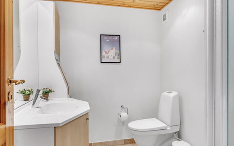 Terese - 200M to the Fjord: Arreglo De Tubería, Piso, Diseño De Interiores, Suelo, Baño, Lavabo, Baño, Asiento Del Baño, Techo, Plomería