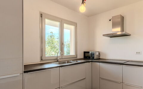 Casa Panoramica: Cocina, Mostrador, Diseño De Interiores, Aparato De Cocina, Piso, Gabinetes, Madera, Casa, Electrodoméstico, Suelo