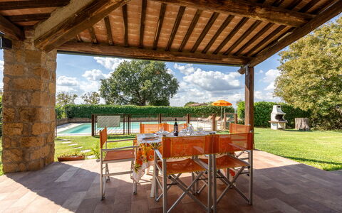 Ortale a Pitigliano with Pool: Madera, Mueble, Mueble Para Exteriores, Jardín, Piscina, Sombra, Recurso, Patio Interior, Eco Hotel, Silla
