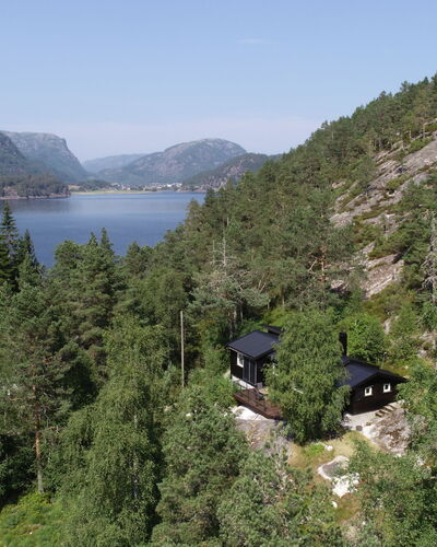 Porsmyr: Paisaje, Tierras Altas, Área Rural, Bosque, Hill Station, Cabaña, Sonido, Reservorio, Selva