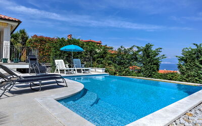 Lovran 135: Azul, Piscina, Mueble Para Exteriores, Recurso, Material Compuesto, Sombra, Eco Hotel, Sunlounger, Ocio, Silla
