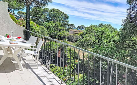 Le Val des Pins: Balcón, Villa