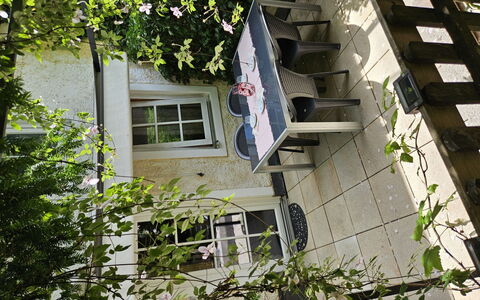 Dr.steiner: Mueble Para Exteriores, Silla, Mesa Al Aire Libre, Yarda, Jardín, Patio Interior, Sombra, Patio, Planta De Casa
