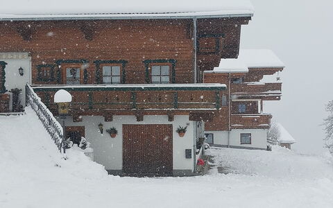 Unterpirchhof: Edificio, Nieve, Ventana, Casa, Pendiente, Diseño Urbano, Madera, Fachada, Congelación, Techo