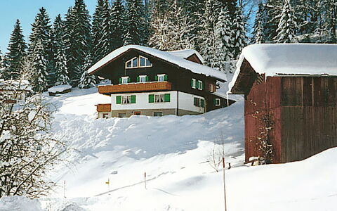 Schruns 25: Nieve, Propiedad, Edificio, Cielo, Naturaleza, Casa, Árbol, Pendiente, Alerce, Congelación