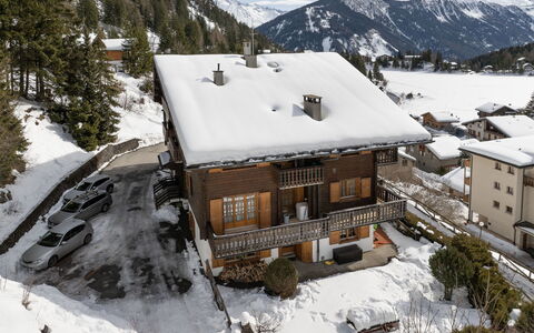 Champex 195: Casa, Cabaña, Casa, Área Rural, Hill Station, Pendiente, Pueblo, Alerce, Balcón, Pueblo De Montaña